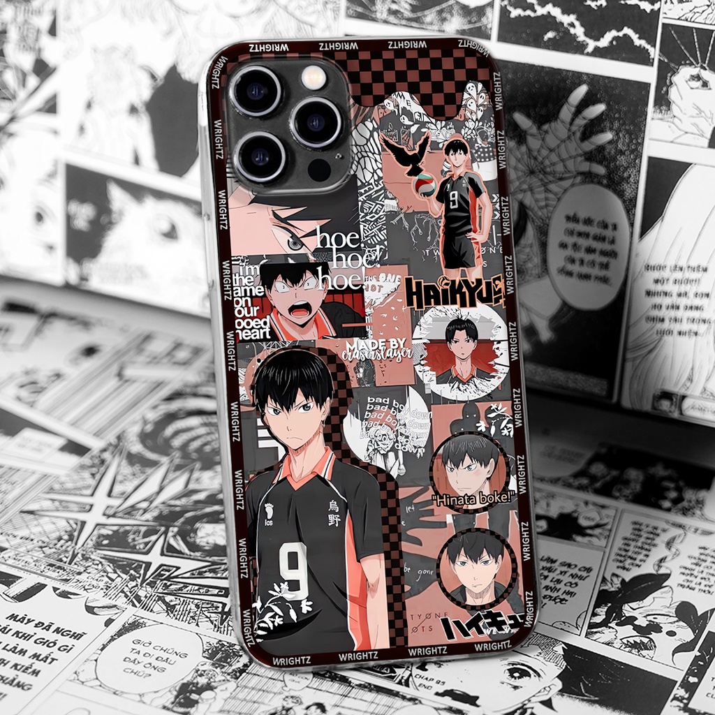 Ốp lưng iphone anime Haikyuu Hinata Shoyo Kageyama Tobio phụ kiện ốp điện thoại trang trí thời trang