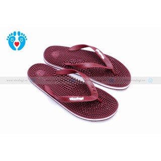 dép massage vinalogi đỏ bordo