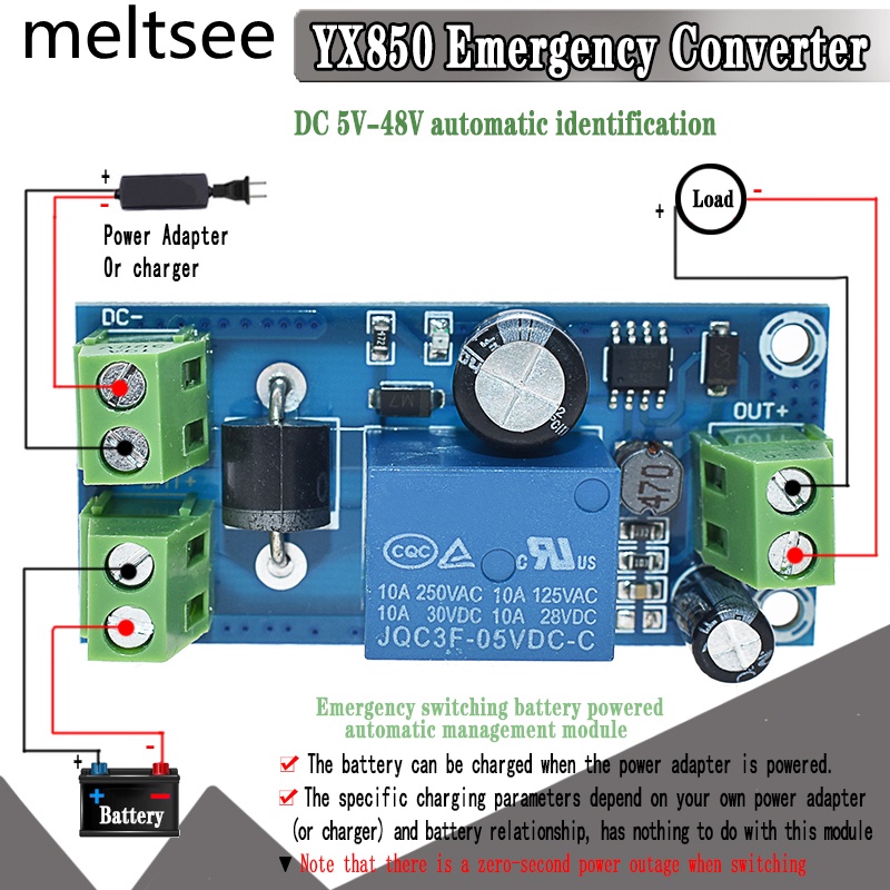 Mô Đun Chuyển Đổi Năng Lượng Pin Lithium Tự Động Yx850 5V - 48V Jy - 850