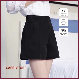 Quần Short vải nữ cạp cao-CAPRI STORE