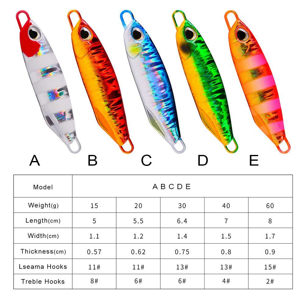 JONYE Mồi Giả Câu Cá Bằng Kim Loại Cứng 5-8cm 15-60g