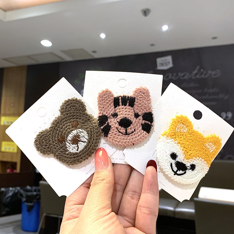 Kẹp tóc Hàn Quốc K277 len đan handmade hairclip dễ thương hình thú nhỏ ngộ nghĩnh