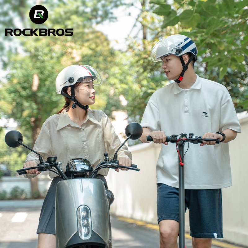 Rockbros Mũ Bảo Hiểm Kèm Kính Bảo Hộ Chất Lượng Cao Dành Cho Xe Đạp Leo Núi