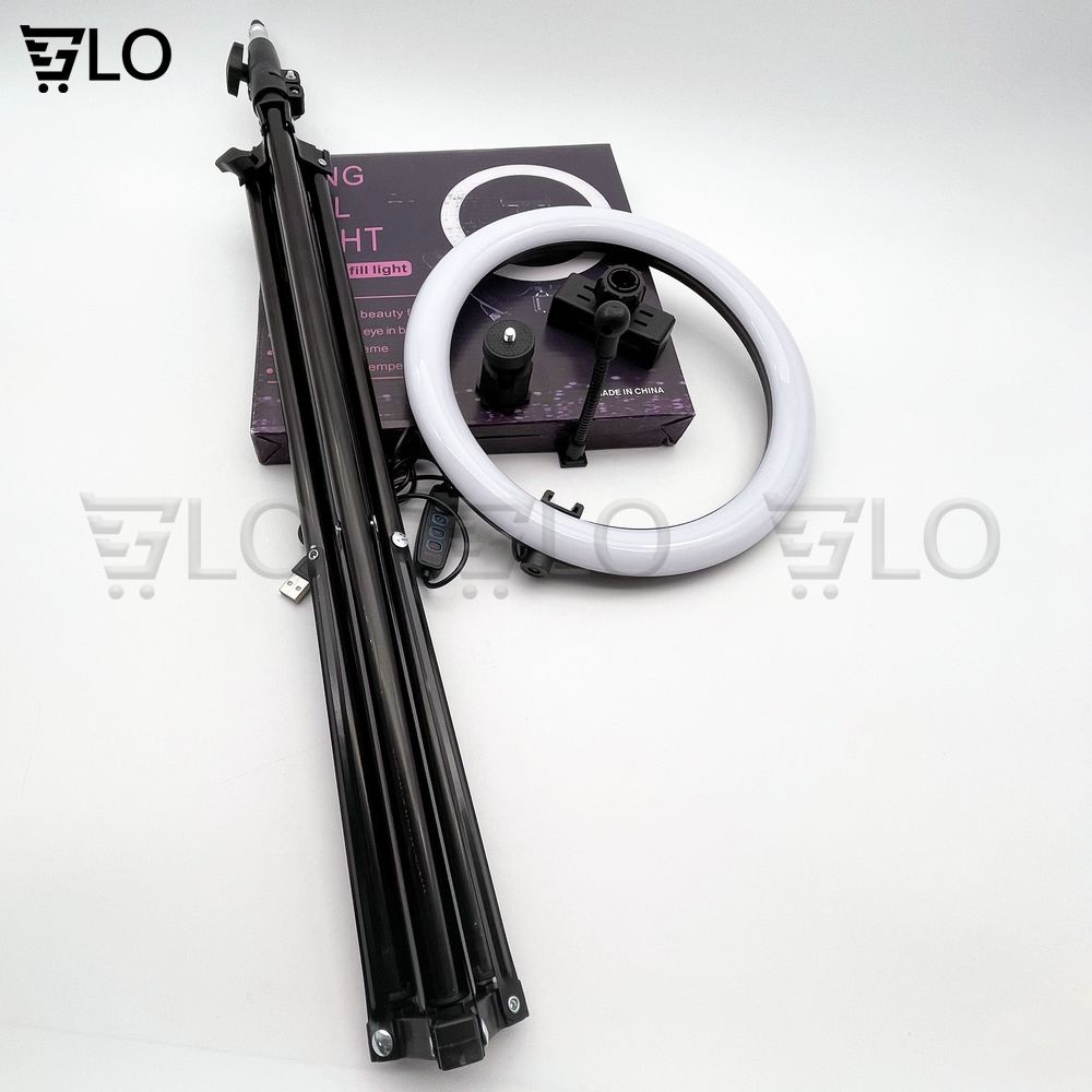 [Hỏa Tốc HCM] Bộ Giá Đỡ Điện Thoại Livestream Có Đèn Led 26cm/33cm Chiều cao 2 mét 1