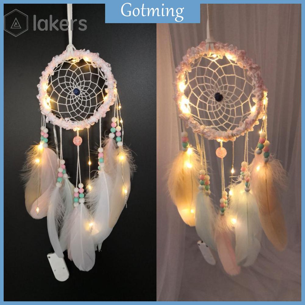 Dreamcatcher Đính Lông Vũ Trang Trí