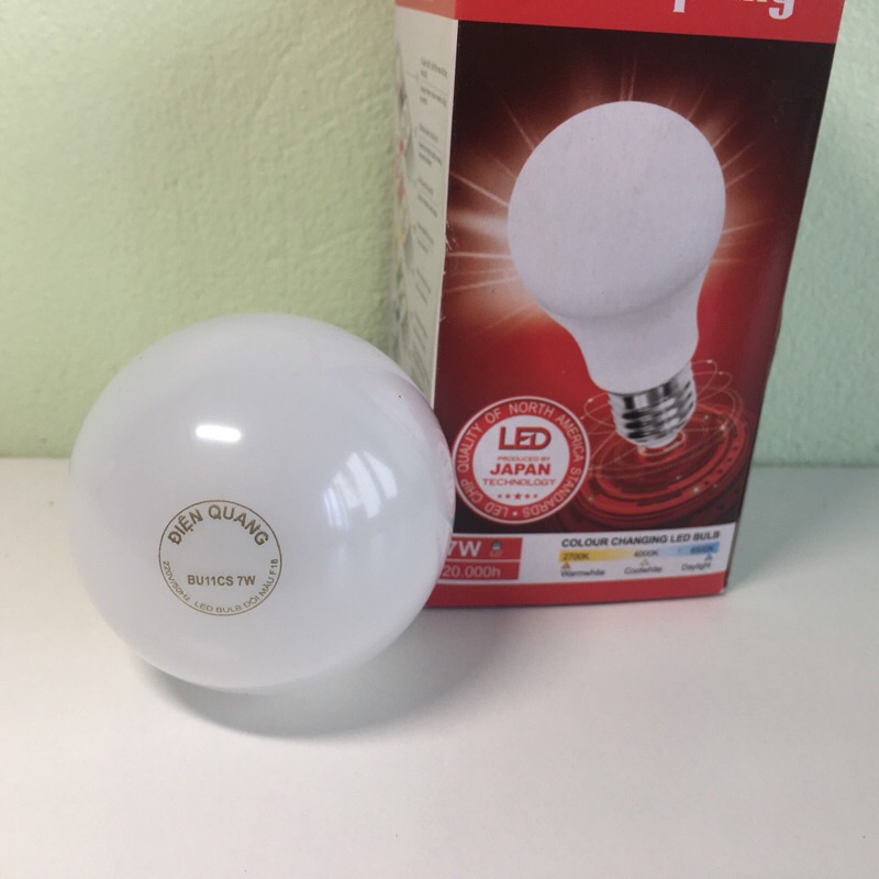 Bóng Đèn Led Tròn đổi màu 5W, 7W Điện Quang