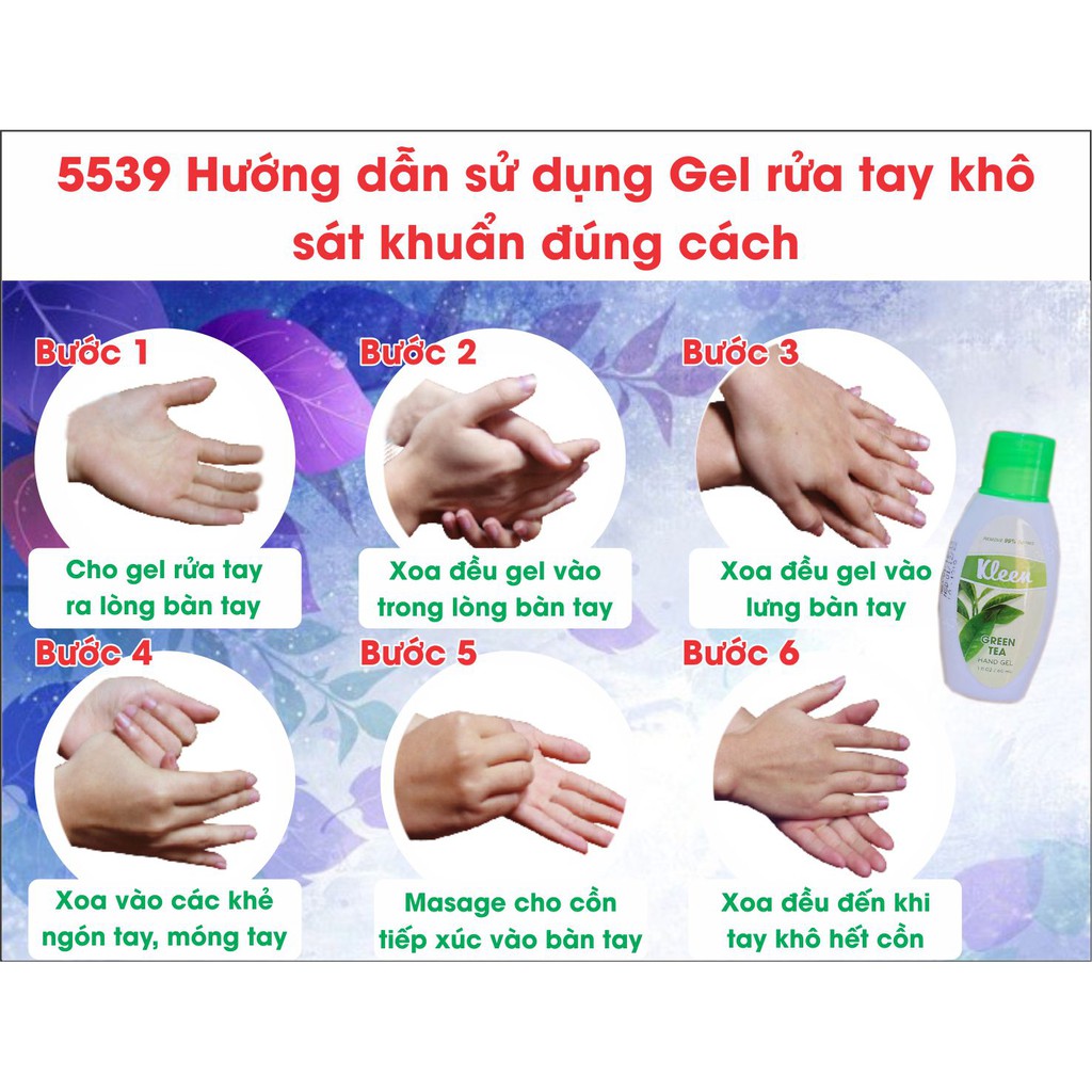 Gel rửa tay khô diệt khuẩn dung tích 60ml