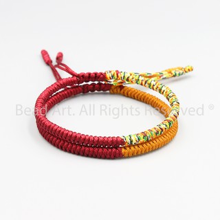 Combo 2 Vòng Tay Dây Ngũ Sắc Thắt Chỉ Màu Tibet Handmade, Vòng Tay Phong Thuỷ, Chuỗi Hạt S48 - Bead Art