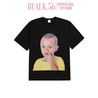 Áo thun nữ Acme de la vie BÉ NGOÁY MŨI , áo thun cá tính chất form rộng tay lỡ, BLACK56 M51