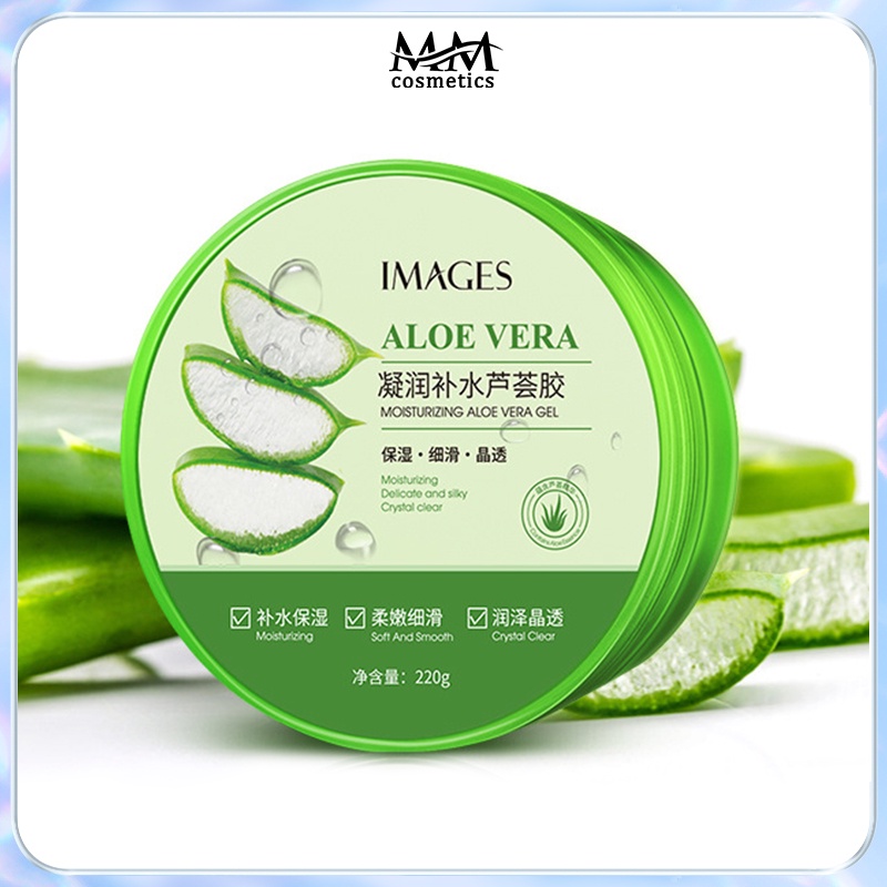 Gel Nha Đam Dưỡng Ẩm 92% Gel Lô hội Aloe Vera Hydrogel Dưỡng Da Cấp Ẩm của Images 220g
