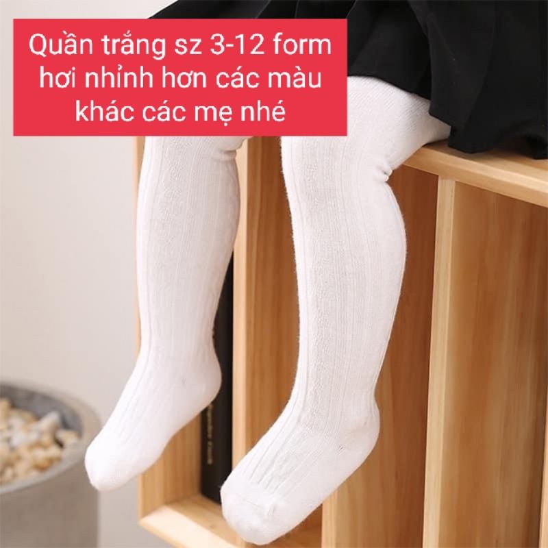 Quần tất len liền bàn chân cho bé gái từ 7-19kg hàng Quảng Châu