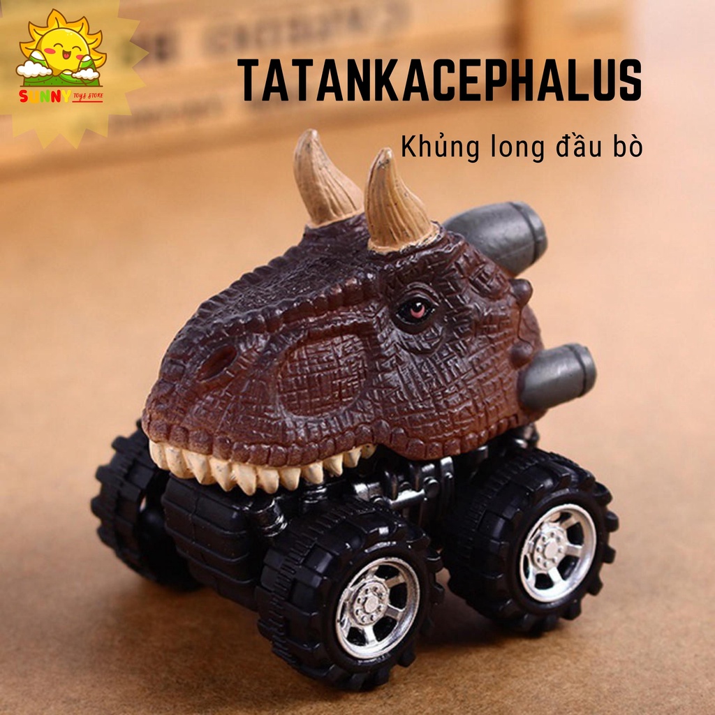 Combo 6 Xe Khủng Long đồ chơi cho bé, vật liệu mềm, đẹp, mô phỏng chân thực, đa dạng các loại Khủng Long - Sunny Kids