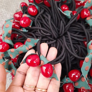 Dây cột tóc cherry đỏ xinh xắn