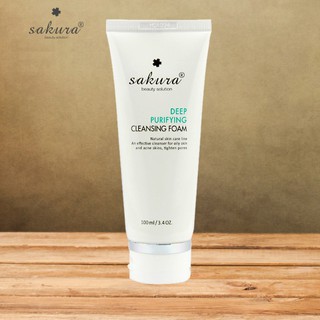 Sữa Rửa Mặt Dành Cho Da Dầu - Mụn Sakura Deep Purifying Cleansing Foam