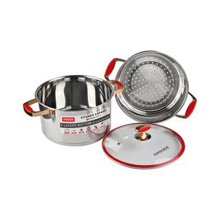 Bộ nồi Hasuka HSK-BN386 - Đáy 5 lớp