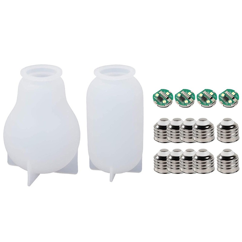 1 Bộ Khuôn Silicone Làm Bánh Hình Bóng Đèn, Mặt Trăng