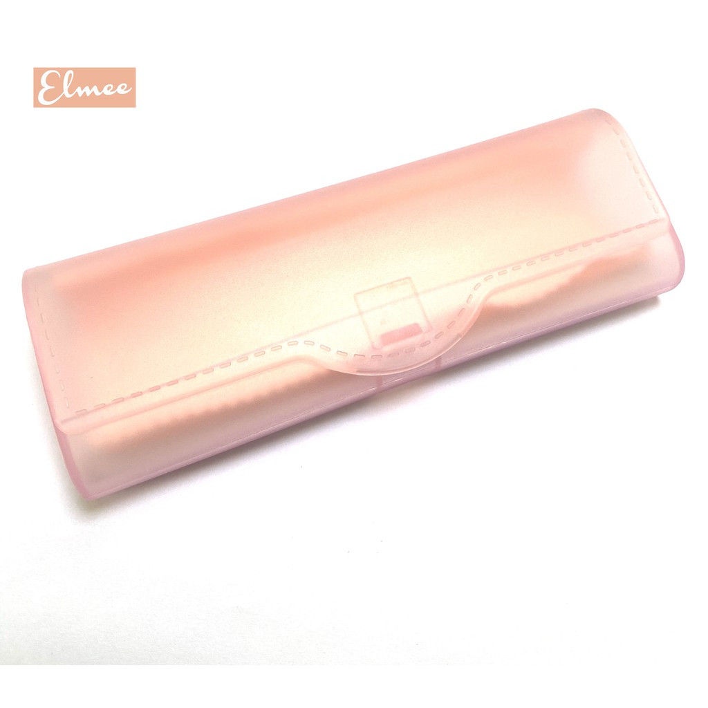 [TẶNG KÈM KHĂN LAU] Hộp đựng kính nhựa dẻo trong suốt siêu bền Elmee