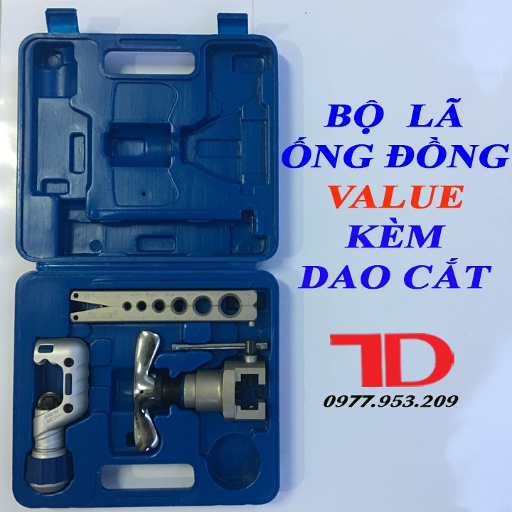 Bộ Lã Ống Đồng - Lã VALUA 1 Kẹp Kèm Dao Cắt