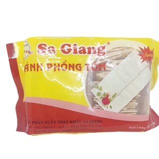Bánh phồng tôm Sa Giang hình vuông gói 400gr