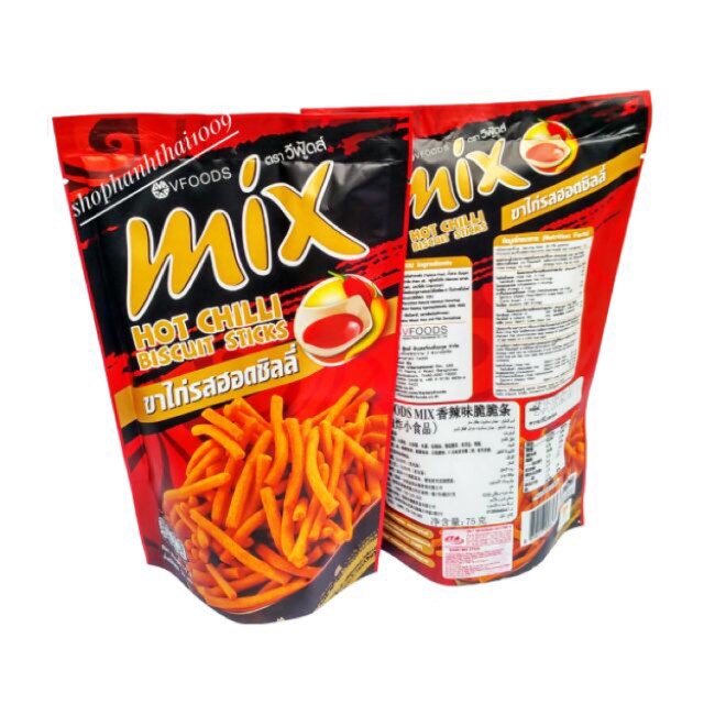 Bim Bim Que MIX Vị Ớt Cay Thái Lan Gói 60g