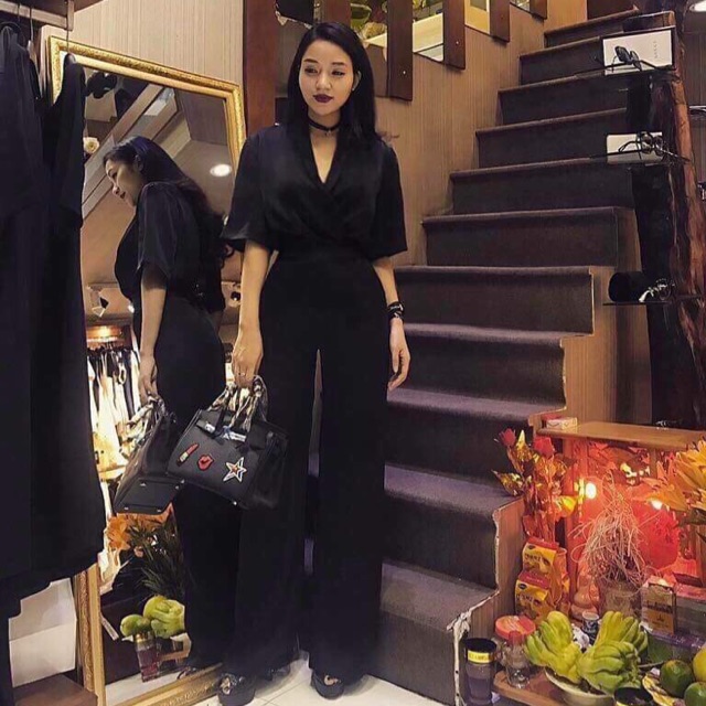 Jum lụa rời cổ V