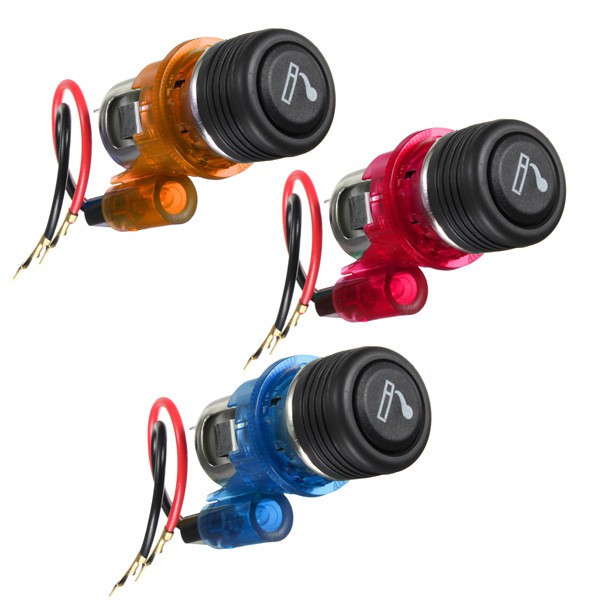 Ổ cắm tẩu sạc PECHAM có đèn led 12V 120W cho xe máy/ xe hơi