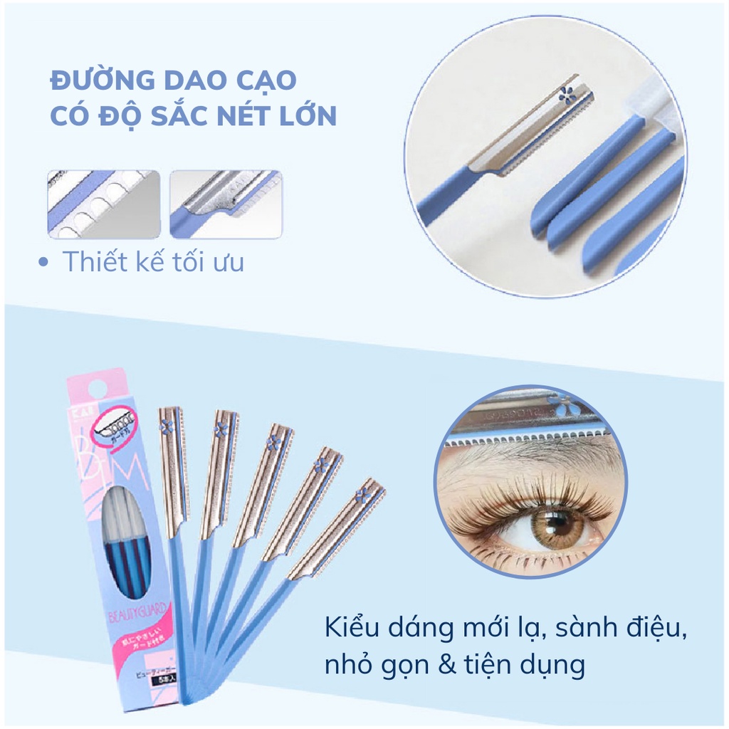 Dao Cạo Chân Mày Kai Groom Eyebrow Razor 1 Cây Groom! Eyebrow Razer