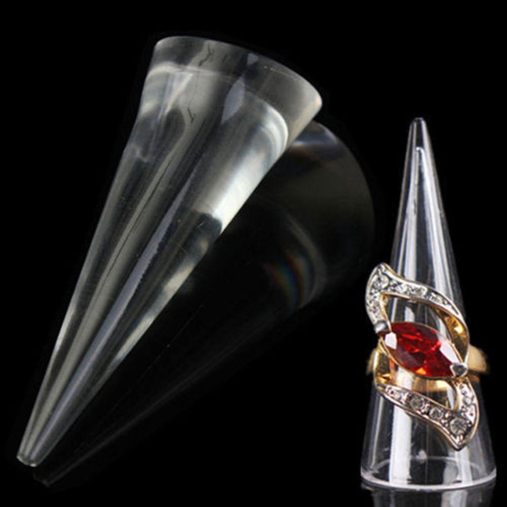 Giá Trưng Bày Nhẫn Hình Nón Bằng Nhựa Acrylic Trong Suốt Chất Lượng Cao
