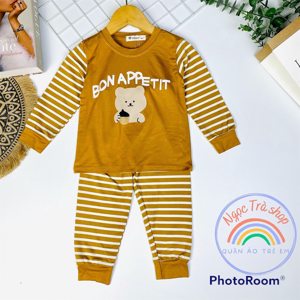 ⭐SP CAO CẤP⭐SIZE(9-30kg)Bộ CaNa's COTTON Lạnh Hàng Chuẩn Họa Tiết Dể Thương Cho Bé Gái Bé Trai Đủ