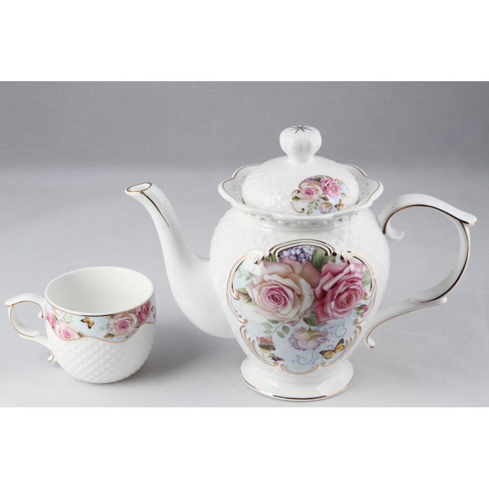 Bộ tách trà khay sứ Ceramic 8 chi tiết 8151