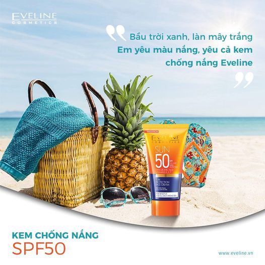 Kem chống nắng EVELINE không tan trong nước