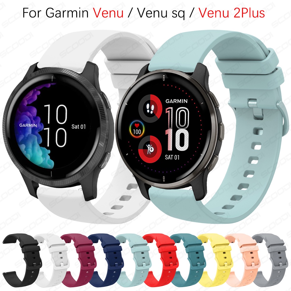 Dây Đeo Silicone Thay Thế Cho Đồng Hồ Thông Minh Garmin Venu / Venu sq / Venu 2 2Plus