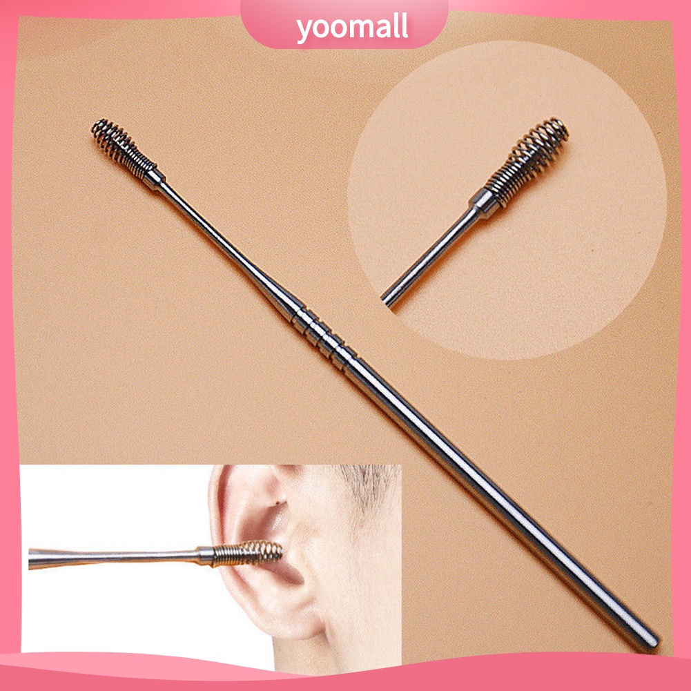 [Hàng mới về] Dụng Cụ Lấy Ráy Tai Bằng Thép Không Gỉ Hình Xoắn Ốc Tiện Dụng