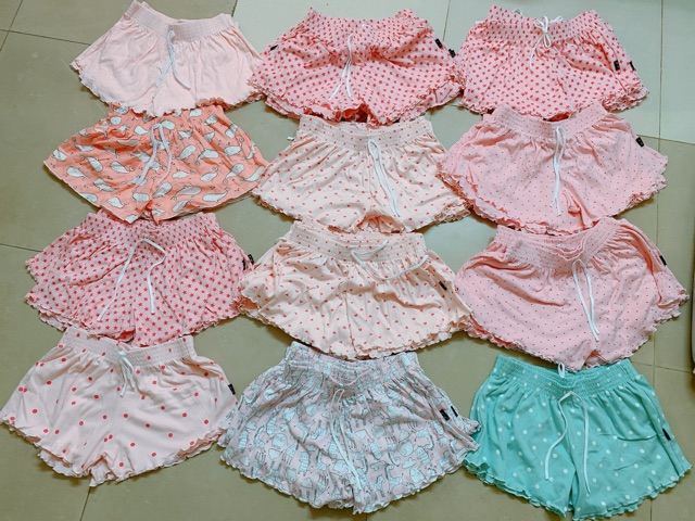 QUẦN ĐÙI NGỦ THUN HOẠ TIẾT NỮ XUẤT XỨ THÁI LAN