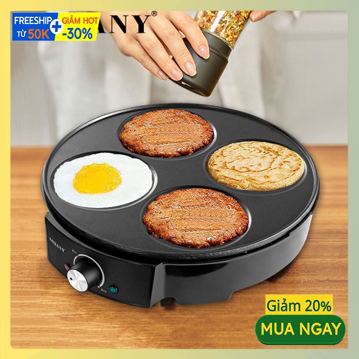 Máy làm đồ ăn sáng tiện lợi 2 in 1, Làm bánh đa năng