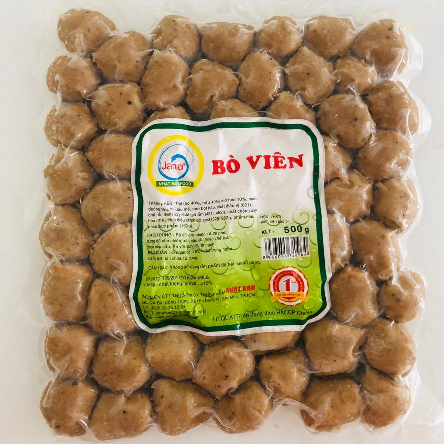 500g bò viên dòng cao cấp Nhat Nam Food (thả lẩu hoặc chiên đều ngon)