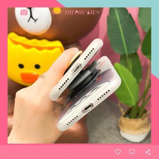 ỐP LƯNG IPHONE - ỐP LƯNG CÚN YÊU VÀ TOTORO (Tặng Popsocket)