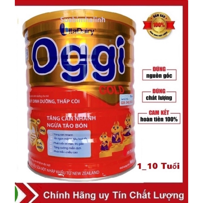 Sữa oggi gold loại 900g (còn mã qr)