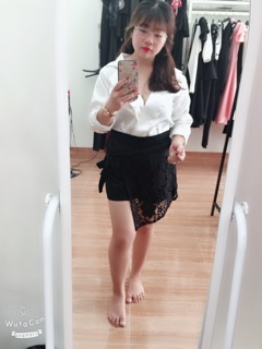 Set sơmi phối quần váy bigsize