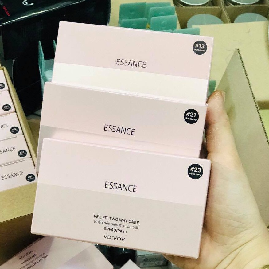 [MẪU MỚI] Phấn nén siêu mịn lâu trôi ESSANCE Veil Fit Two Way Cake SPF40/PA++ | BigBuy360 - bigbuy360.vn