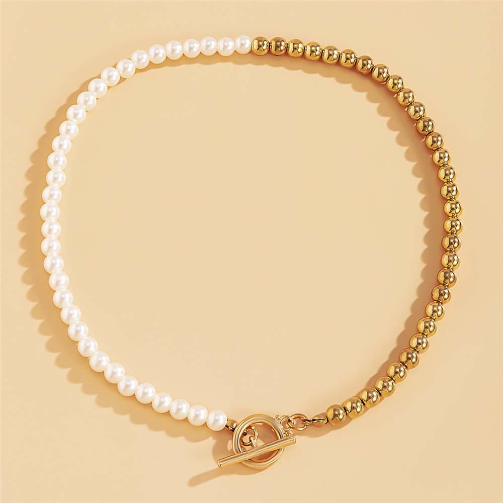 Vòng Cổ Chuỗi Hạt Ngọc Trai Nhân Tạo Phong Cách Hàn Quốc Thời Trang Cho Nữ
