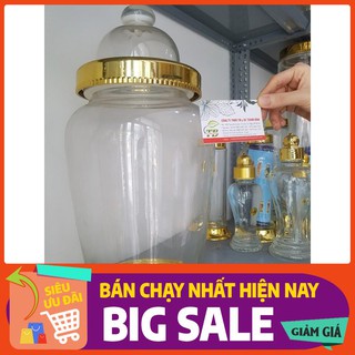 BÌNH NGÂM RƯỢU 10L ❤️ BÌNH THỦY TINH NGÂM RƯỢU SÂM 10L  - Dược Liệu Thanh Bình