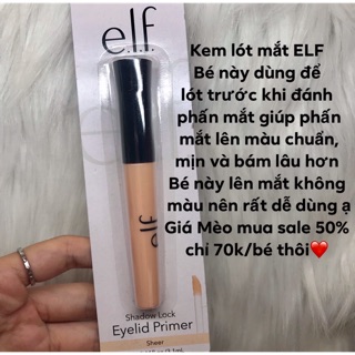Kem lót mắt ELF Shadow Lock Eyelid Primer - Sheer