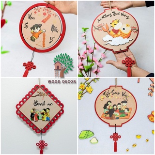 Bảng gỗ decor treo trang trí tết mẫu mới độc lạ