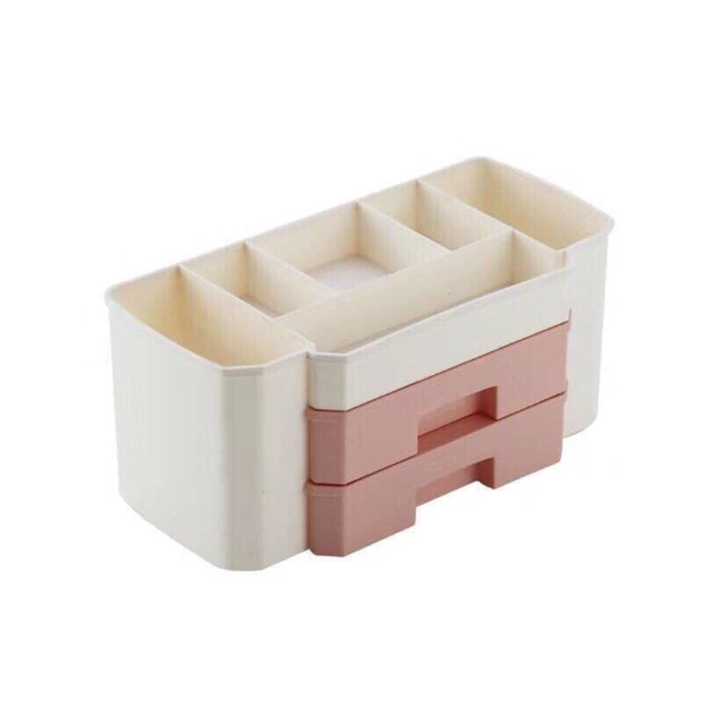 KỆ MỸ PHẨM NHỰA 2 NGĂN KÉO