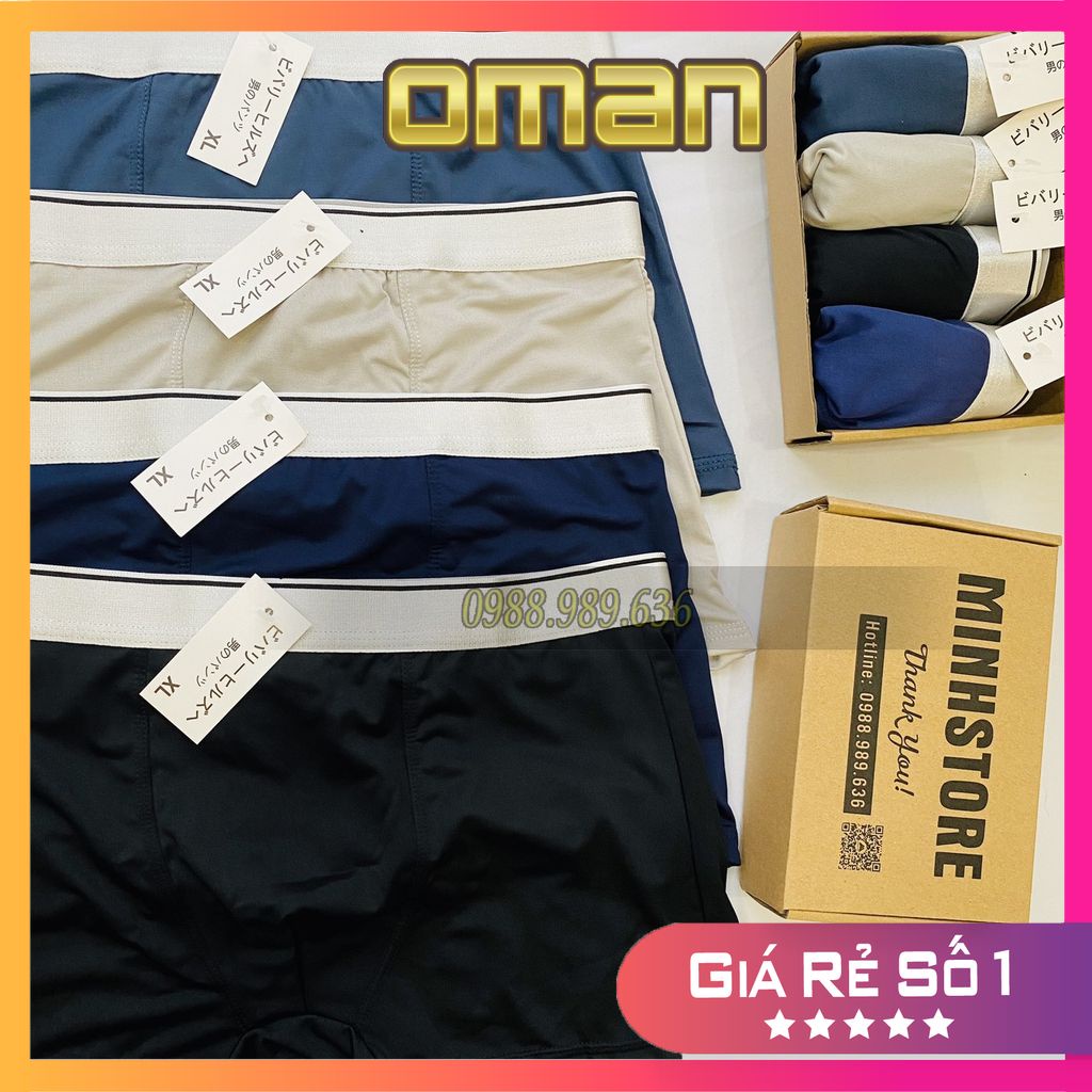 Quần lót nam boxer, quần sịp đùi nam thun lạnh co giãn, thông thoáng siêu mướt