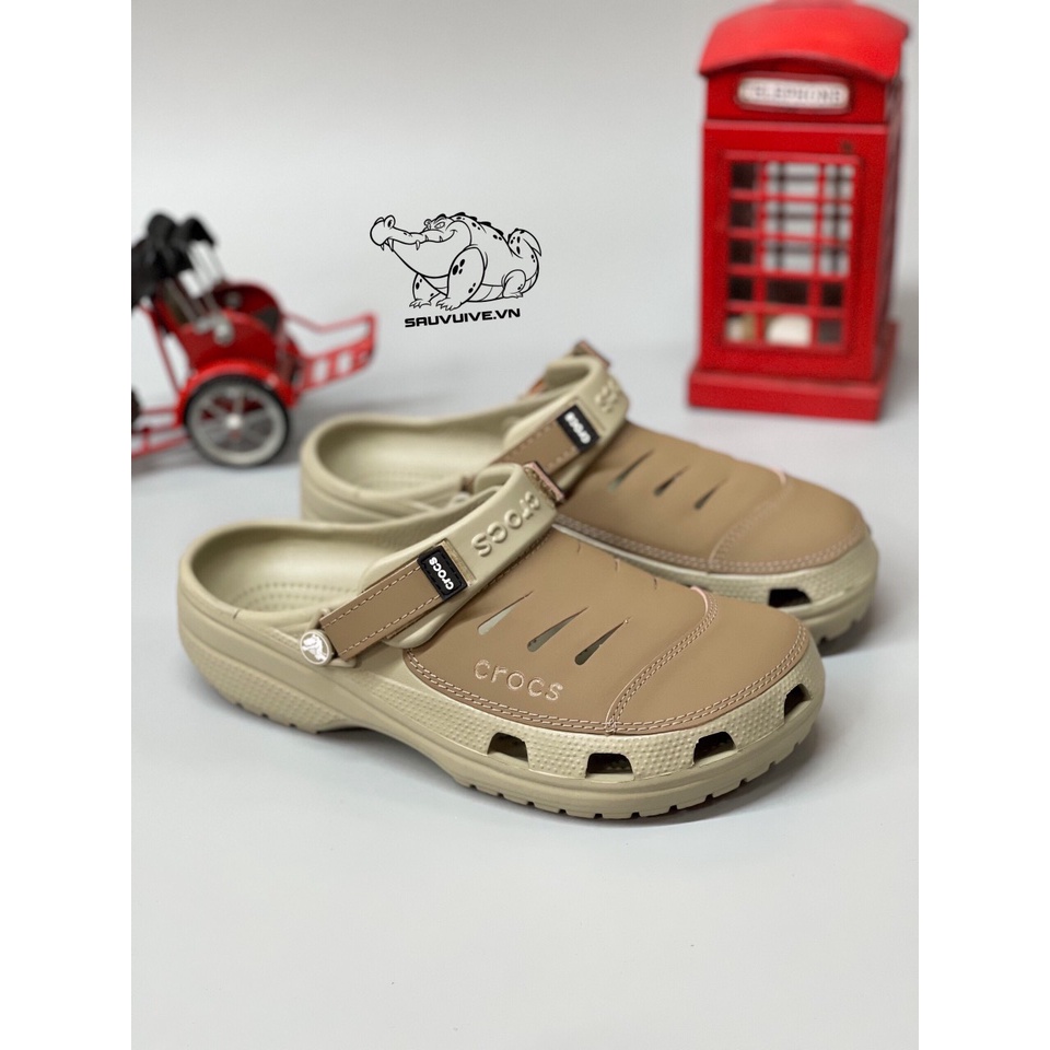 Dép Cross Yukon Mesa Clog nam nhiều màu dạng sục phối da đế chống trơn trợt - Hàng chính hãng - Sấu vui vẻ Official