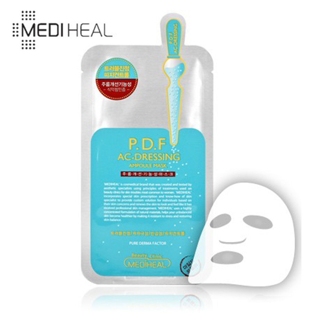 [HCM HỎA TỐC - CHÍNH HÃNG] Mặt Nạ Chứa Tinh Chất P.D.F Làm Dịu Da Dành Cho Da Mụn Ac-Dressing Ampoule Mask