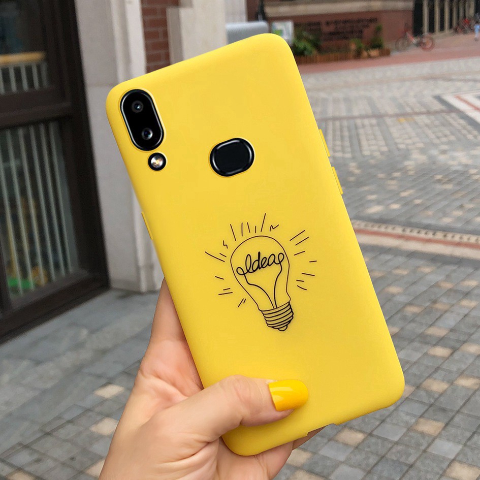 Ốp điện thoại mềm họa tiết xương rồng/chuối màu vàng mặt nhám cho Samsung A10S A20S A20 A30 A50 A30s A50s A40 A70 A10 | BigBuy360 - bigbuy360.vn