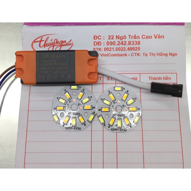 Combo bộ  chạy chấn lưu 3w-3 màu